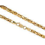 Złoty łańcuszek 585 splot królewski 60cm silny szeroki łańcuch na prezent