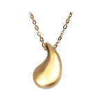 Złoty naszyjnik 585 błyszcząca elegancka kropla na łańcuszku typu ankier 14kt prezent
