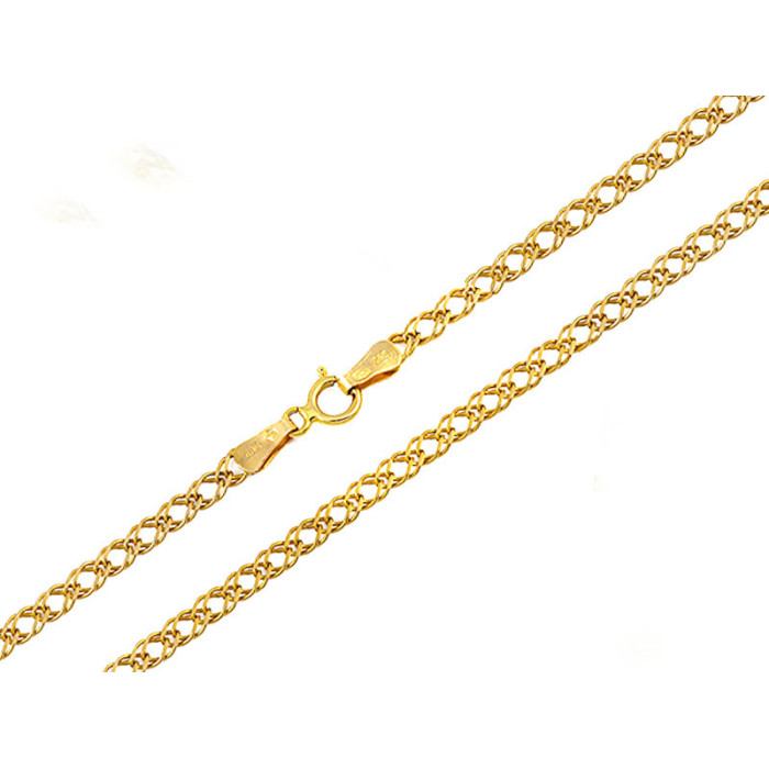 Złoty łańcuszek 585 rombo 50 cm silny splot 5,10 g