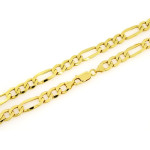 Złoty łańcuszek figaro 585 gruby dla mężczyzny 50 cm na prezent