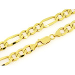 Złoty łańcuszek figaro 585 gruby dla mężczyzny 50 cm na prezent