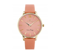 zegarek na różowym pasku