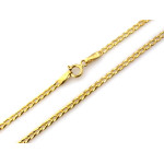 Złoty łańcuszek 375 pancerka idealny na Komunię Św. 42 cm