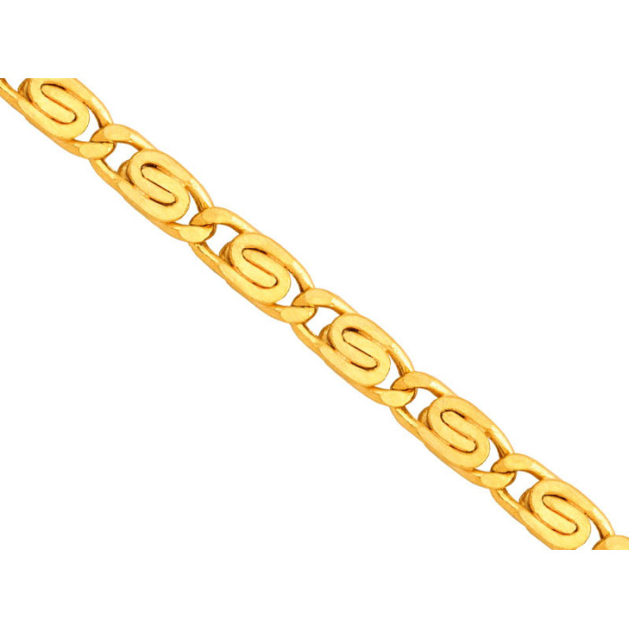 Złoty łańcuszek 585 splot ślimak 55 cm efektowny splot na prezent