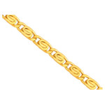 Złoty łańcuszek 585 splot ślimak 55 cm efektowny splot na prezent