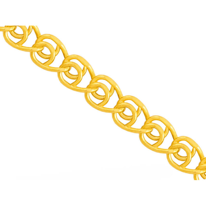 Złoty łańcuszek 585 splot love 50 cm efektowny splot na prezent