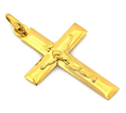 złoty krzyżyk Jezus