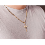 Złoty krzyż 585 Krzyżyk z ukrzyżowanym Jezusem 2,43 g