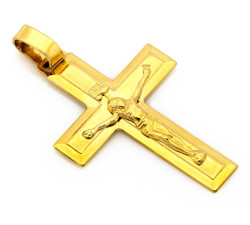 złoty krzyż na łańcuszek