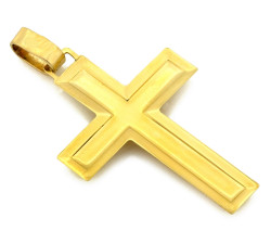 złoty krzyż zawieszka