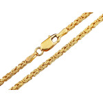Złoty łańcuszek 585 splot królewski 50cm silny szeroki łańcuszek bizantyna 14kt