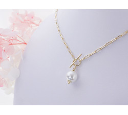 naszyjnik elegancki z perłą