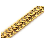 Złota bransoletka 585 łańcuszkowa łączone fale 6,7g