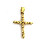 Złoty krzyż 585 KULECZKI krzyżyk z KULEK 14KT