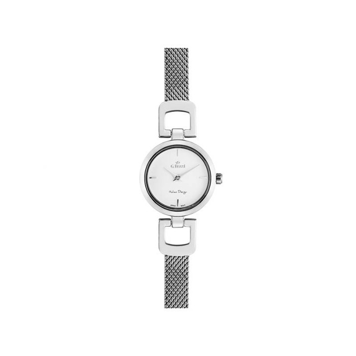 Zegarek DAMSKI w srebrnym kolorze biała tarcza