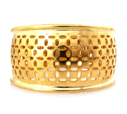 Złoty pierścionek 375 szeroki ażurowy dla eleganckiej kobiety 1,62g