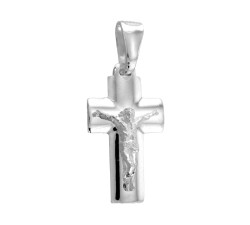 Krzyż ez srebra 925 błyszczący krzyż