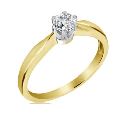 zaręczynowy pierścionek z diamentem