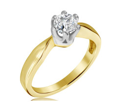 pierścionek ze złota zaręczynowy