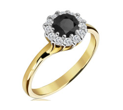 zaręczynowy pierścionek z diamentami