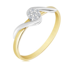 pierścionek z diamentami na zaręczyny