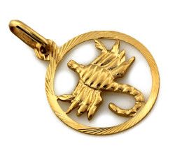 Skorpion złota zawieszka 585 wisiorek znak zodiaku