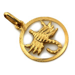 Skorpion złota zawieszka 585 wisiorek znak zodiaku