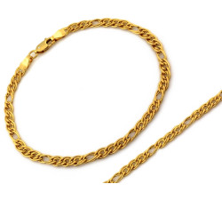 Złota bransoletka 585 łańcuszkowa monalisa 4mm długość 19-20cm elegancka 14k