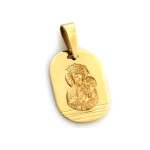 Złoty medalik 333 Matka Boska w kształcie owalu 0,76g