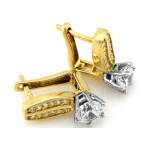 Złoty komplet biżuterii 333 elegancki białe złoto 6.61g