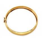 Elegancka złota bransoletka 585 sztywna bangle klasyczna 18cm 14k