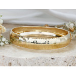 Elegancka złota bransoletka 585 sztywna bangle klasyczna 18cm 14k