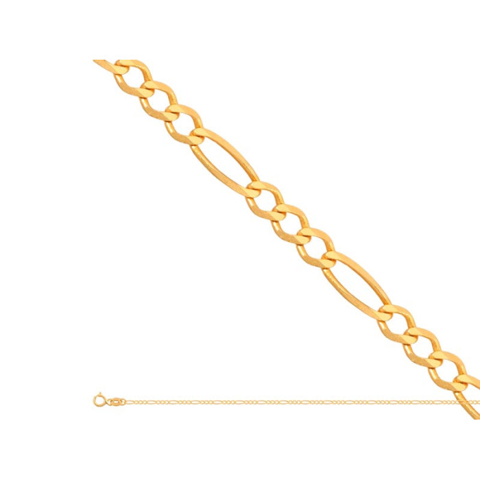 Złoty łańcuszek 585 SPLOT FIGARO 55cm 2,0g