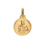 Złoty medalik 585 Matka Boska z dzieciątkiem 1,13 g