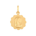 Złoty medalik 585 Matka Boska w kwiatuszki