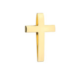 Złoty krzyż 585 KRZYŻYK gładki przewlekany