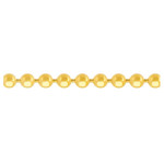 Złoty łańcuszek 585 splot z kuleczek 50cm na prezent kuleczkowy