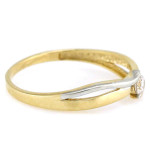 Złoty pierścionek 333 zaręczynowy z cyrkonią 1,29 g