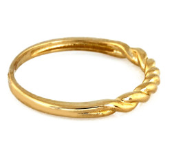 klasyczny złoty pierścionek