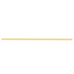 Złota bransoletka 585 na kostkę  splot gucci 25 cm