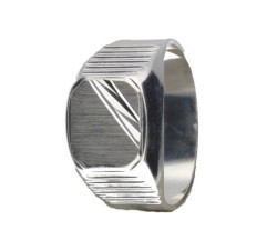 Srebrny pierścionek 925 sygnet gładki