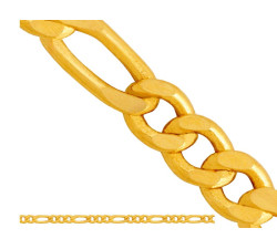 Złoty łańcuszek 585 FIGARO DIAMENTOWANY 45 CM 2,40G