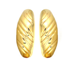 Złote kolczyki  wąskie