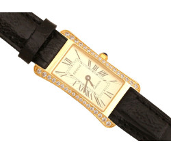 Złoty zegarek damski 585 Geneve kwarcowy