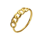 Złoty pierścionek 333 AŻUROWY MOTYW ŁŃCUCHA 1,19g