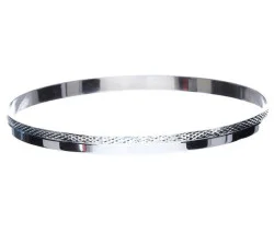 Srebrna bransoletka 925 typu bangle ze wzorem 9,85g