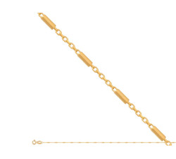 Złoty łańcuszek 585 ANKRA Z BLASZKAMI 50cm 2,00g
