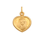 Złoty medalik 585 Matka Boska Bolesna w sercu 1,65 g