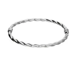 Srebrna bransoletka 925 BANGLE SKRĘANA 11,95g