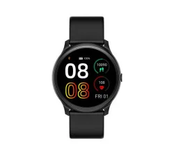 Sportowy Smartwatch z czarną bransoletą i kopertą